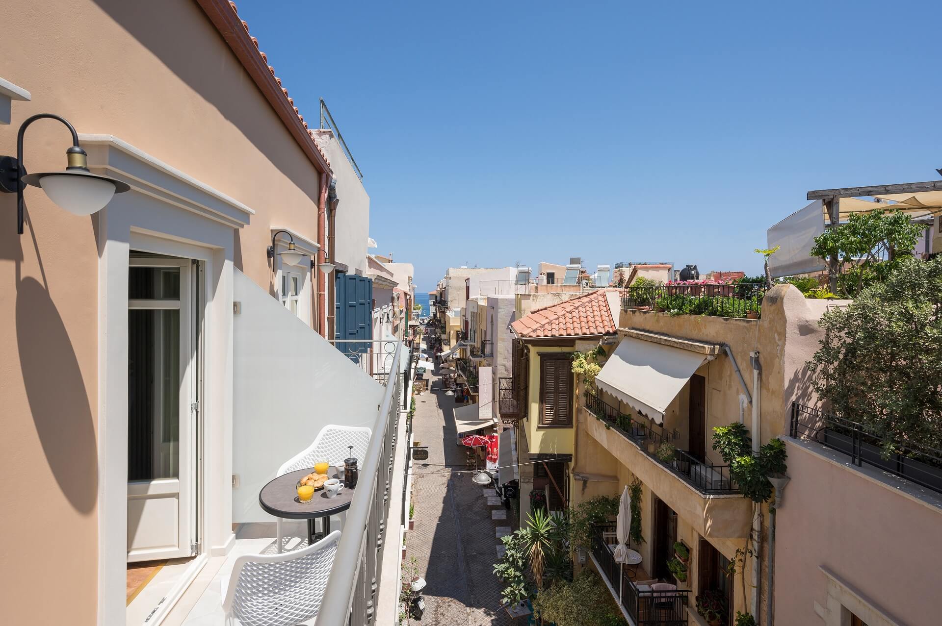 View of a suite balcony